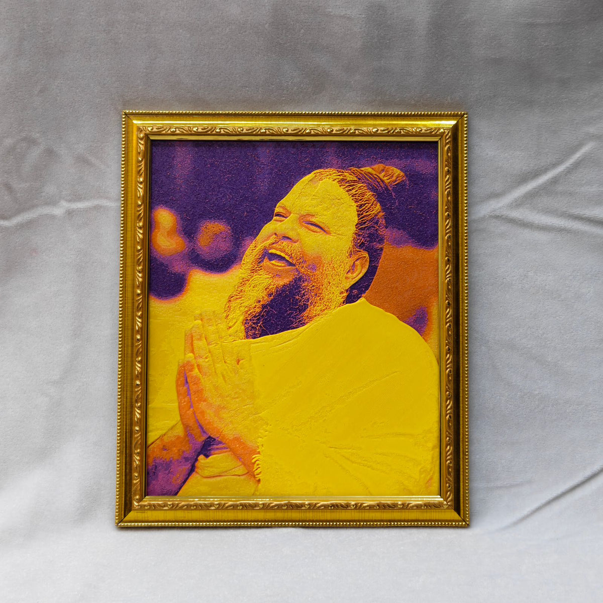 Shri Hit Premanand Govind Sharan Ji Maharaj Hue-Forge Painting