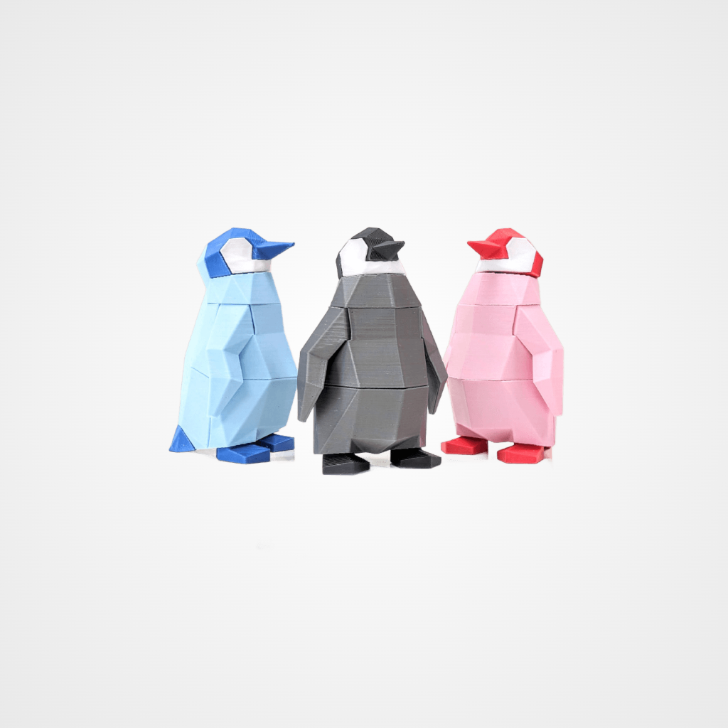 3D Printed Penguin Toy for Kids 8+ Years by Kalaadhara